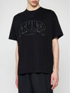 Men's Logo Patch Cotton Short Sleeve T-Shirt Black - VETEMENTS - BALAAN 8