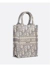 Oblique Embroidery Mini Book Phone Tote Bag Grey - DIOR - BALAAN 3