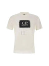 30/1 Jersey Label Style Logo Short Sleeve T-Shirt White - CP COMPANY - BALAAN 2