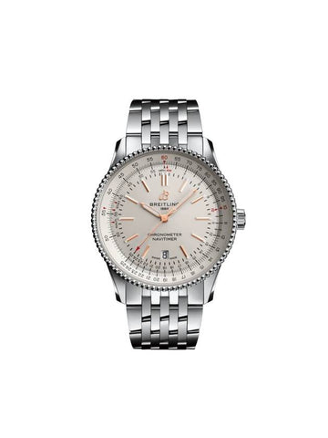 Navitimer Automatic 41 Watch Silver - BREITLING - BALAAN 1