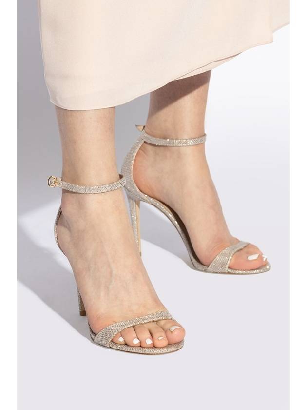 Stuart Weitzman Heeled Sandals Nudist II, Women's, Silver - STUART WEITZMAN - BALAAN 2