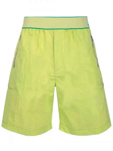 Cargo Bermuda Shorts Lime - BOTTEGA VENETA - BALAAN 1