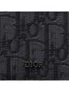 Bi-Fold Card Holder Black  Oblique Jacquard - DIOR - BALAAN 9