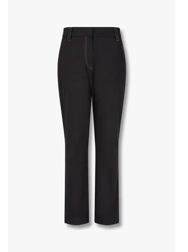 10 ePoint Women s Stitched Cotton Cigarette Pants Black - BRUNELLO CUCINELLI - BALAAN 1