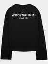 Women s Long Sleeve Back Logo T Shirt Black 201369 - WOOYOUNGMI - BALAAN 2