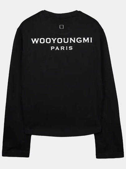 Back Logo Long Sleeve T-shirt Black - WOOYOUNGMI - BALAAN 2