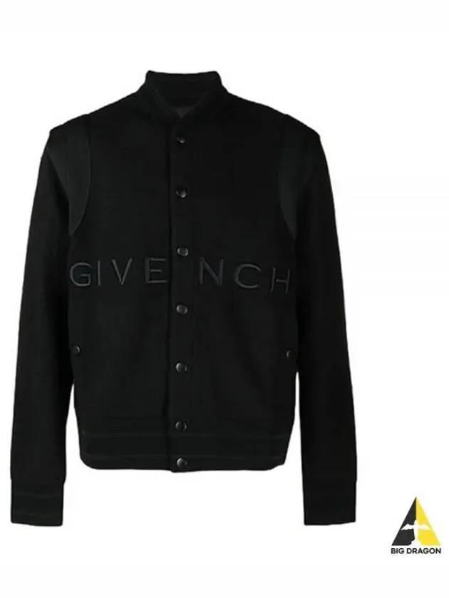 Embroidery Logo Wool Bomber Jacket Black - GIVENCHY - BALAAN 2