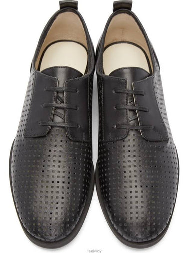 Navy LEATHER Galaxy Oxfords derby - JIL SANDER - BALAAN 1