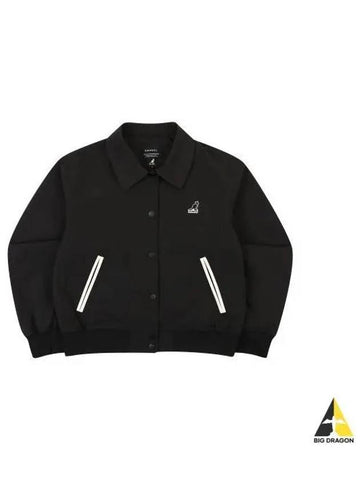 Women s Varsity Jacket 8540 Black - KANGOL - BALAAN 1