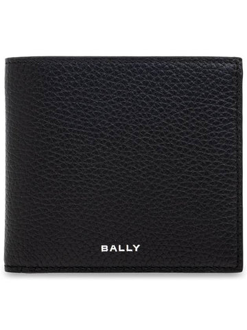 Bally Leather Wallet With Logo, Men's, Black - BALLY - BALAAN 1