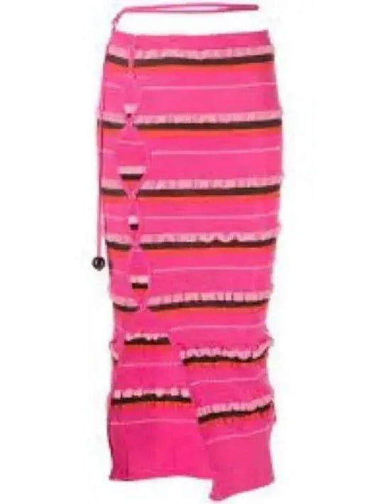 Women's La Jupe Maille Concha H-Line Skirt Pink - JACQUEMUS - BALAAN 2