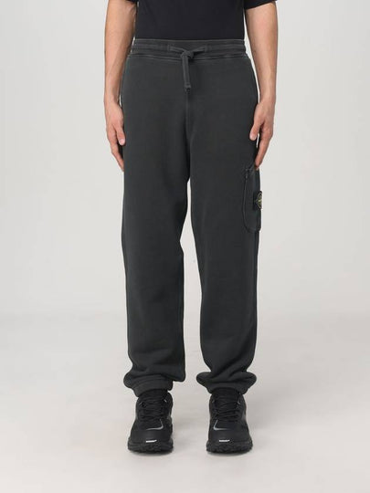 Cotton Cargo Jogging Pants Lead Grey - STONE ISLAND - BALAAN 2