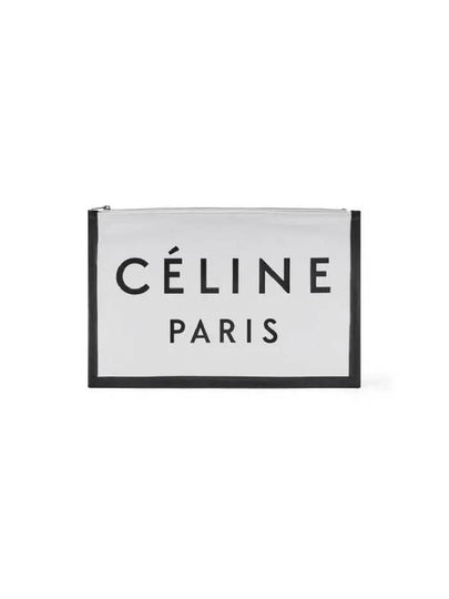 Logo Clutch Bag White - CELINE - BALAAN 2