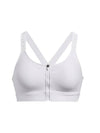 Women s Infinity High Zipper Sports Bra White - UNDER ARMOUR - BALAAN 1