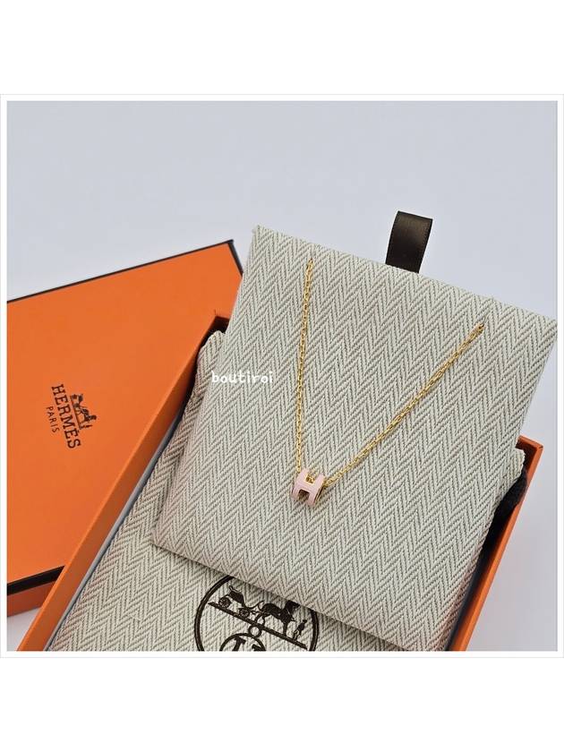 Pop Ache Mini Necklace Gold Rose Dragee - HERMES - BALAAN 3