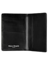 Stitched Bi-Fold Leather Card Wallet Black - MAISON MARGIELA - BALAAN 6