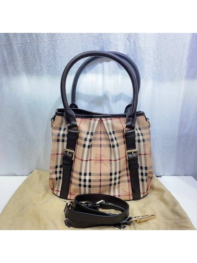 New product level PVC Haymarket Check Northfield Shoulder Bag - BURBERRY - BALAAN 1