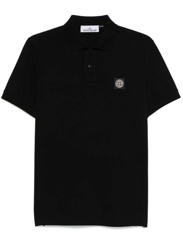 Stone Island Slim Fit Stretch Cotton Pique Polo Shirt Clothing - STONE ISLAND - BALAAN 1