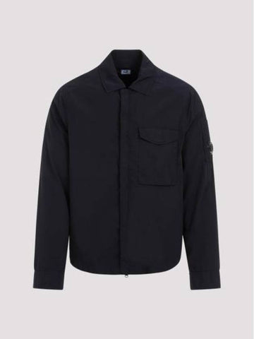 Chrome-R Pocket Over Long Sleeve Shirt Navy - CP COMPANY - BALAAN 1