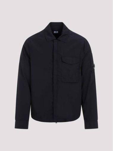 Chrome-R Pocket Over Long Sleeve Shirt Navy - CP COMPANY - BALAAN 1