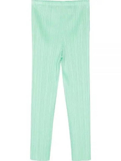 Pleats Straight Pants Mint - ISSEY MIYAKE - BALAAN 2