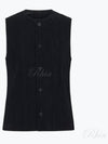 Tailored Pleated 1 Vest Black - ISSEY MIYAKE - BALAAN 2