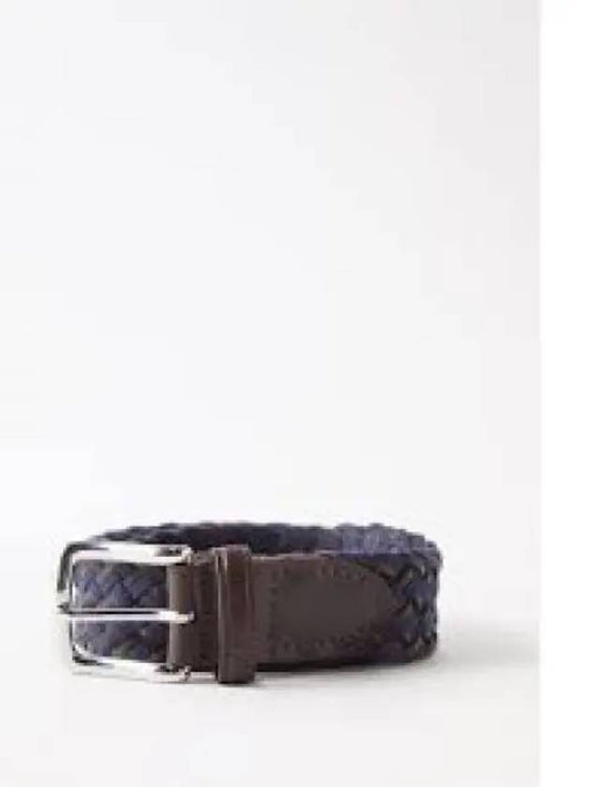 Savings Braided Leather Cotton Belt Multi - POLO RALPH LAUREN - BALAAN 1