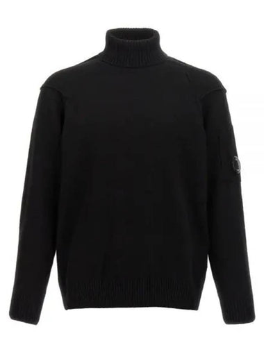 CP Company Lambswool Grs Turtle Neck Knit Sweater 17CMKN142A 110149A 999 Turtleneck - CP COMPANY - BALAAN 1