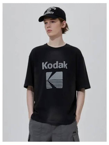 KODAK Apparel Color Eye Semi Overfit Short Sleeve T Shirt CHARCOAL - KODO - BALAAN 1