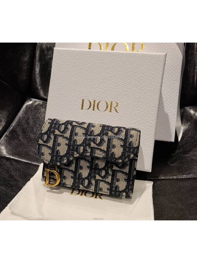 Oblique Saddle Card Wallet - DIOR - BALAAN 4