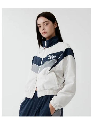 Heritage Crop Windbreaker Women s White - REEBOK - BALAAN 1