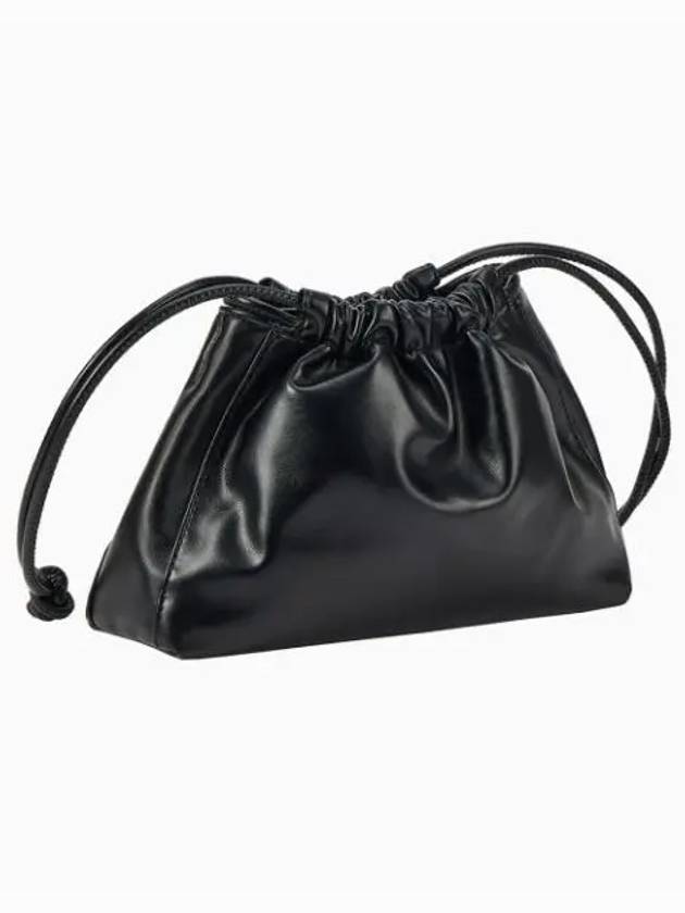 Jeans Drawstring Bucket Bag Black - CALVIN KLEIN - BALAAN 1