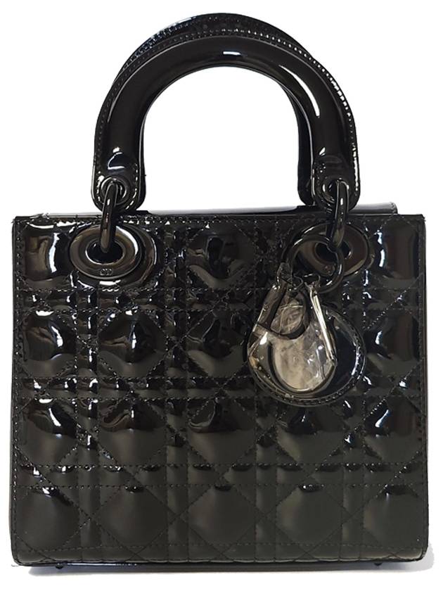 LADY Black Ultra Glossy Patent Small Bag M0531NWDD - DIOR - BALAAN 1