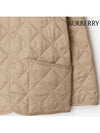 Kids Corduroy Collar Diamond Quilted Jacket Beige - BURBERRY - BALAAN 6