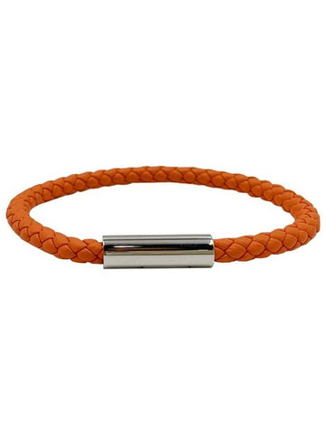 Men s Goliath Bracelet Palladium Orange Fashion H066218FP93 - HERMES - BALAAN 1