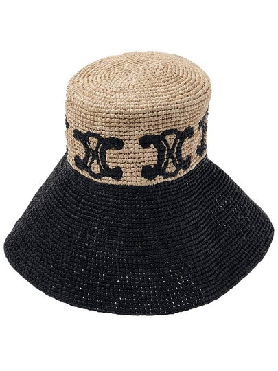 Triomphe Wide-Brimmed Hat Natural Black - CELINE - BALAAN 2