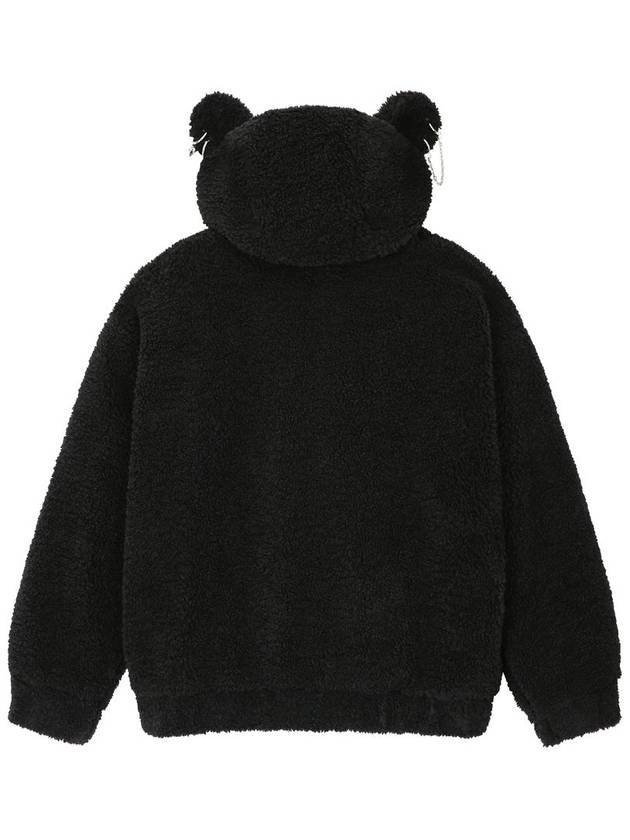 02 Punk Bear Fleece Jacket Black - CLUT STUDIO - BALAAN 7