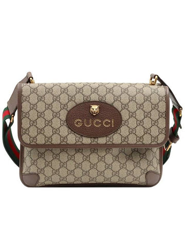 GG Supreme Canvas WEB Strap Neo Vintage Messenger Crossbody Bag - GUCCI - BALAAN 1