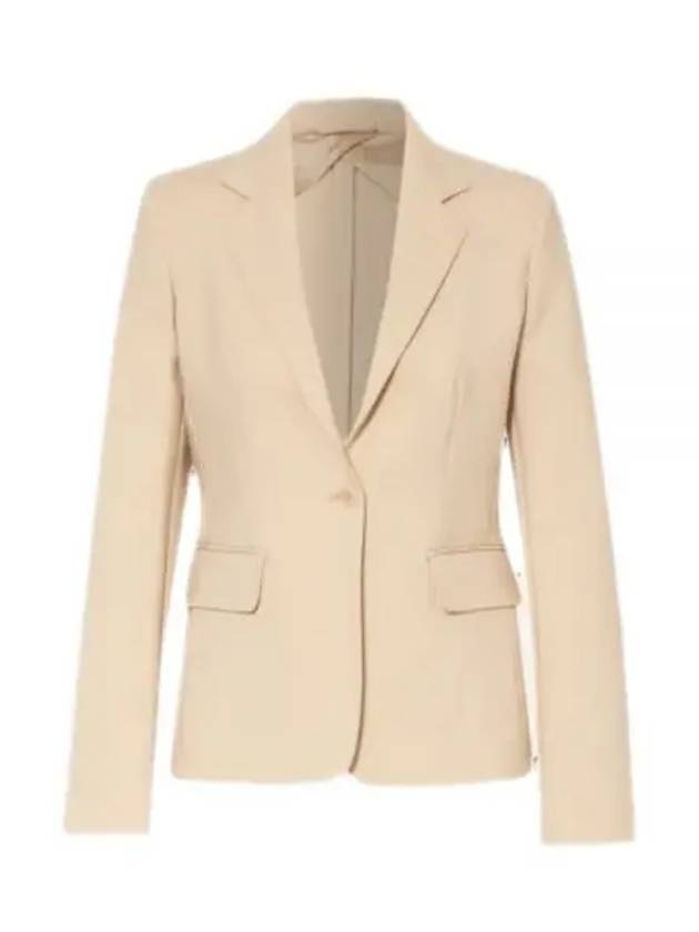 Alarico Flap Pocket Blazer Wool Jacket Beige - MAX MARA - BALAAN 2