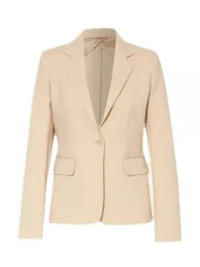 Alarico Flap Pocket Blazer Wool Jacket Beige - MAX MARA - BALAAN 2