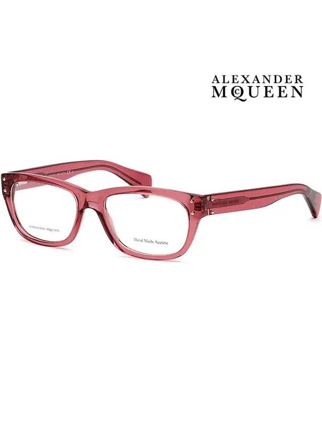 Eyewear Horn-Rimmed Eyeglasses Red - ALEXANDER MCQUEEN - BALAAN 5