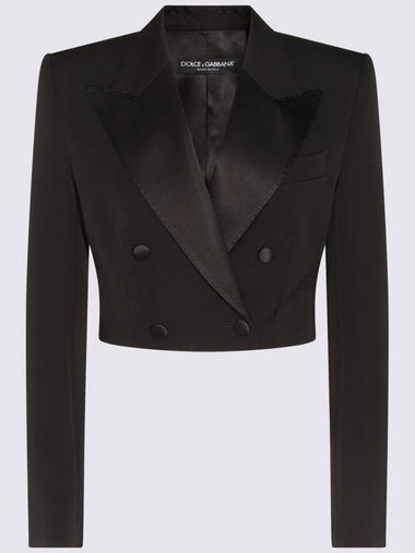 Dolce & Gabbana Black Wool Blazer - DOLCE&GABBANA - BALAAN 1