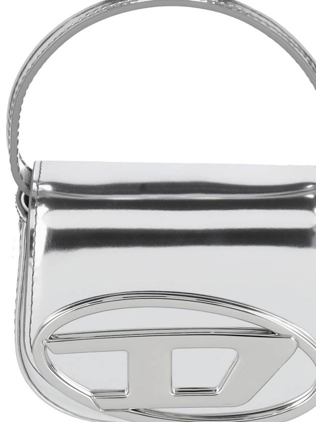 1DR Compact Mirrored Leather Shoulder Bag Silver - DIESEL - BALAAN 5