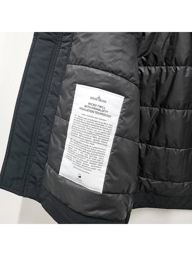 Micro Twill Pure Insulation Technology Primaloft Jacket Black - STONE ISLAND - BALAAN 10