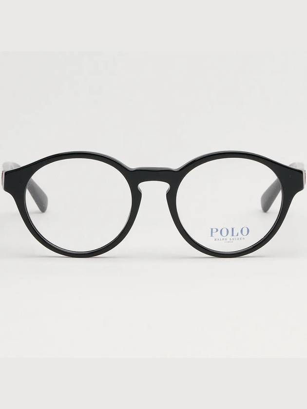 Glasses frame PH2243 5001 horn rim round black - POLO RALPH LAUREN - BALAAN 3