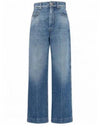 Conio Cropped Straight Jeans Blue - MAX MARA - BALAAN 2