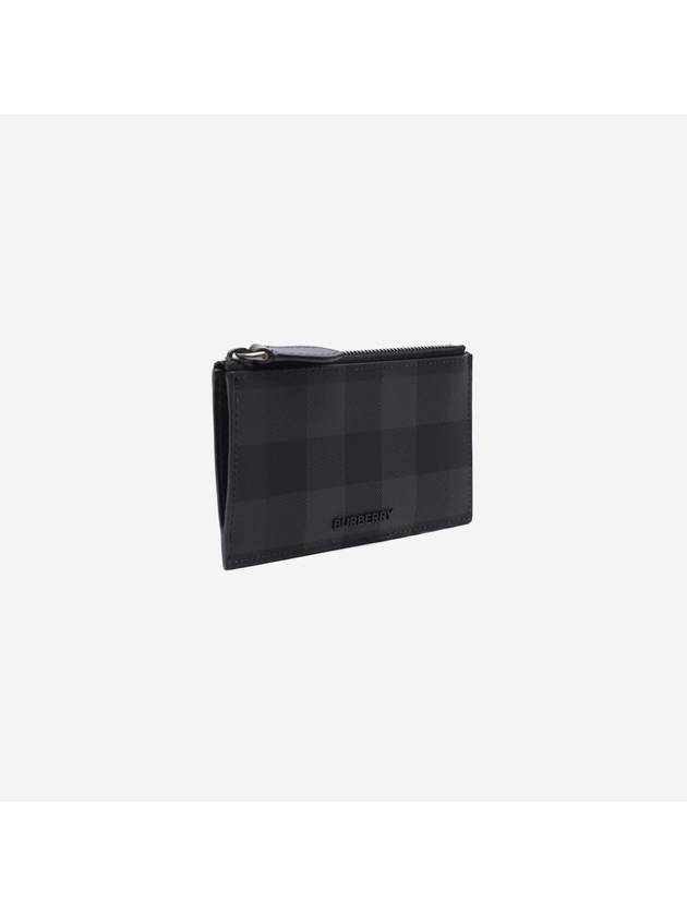 Check Zip Card Wallet Grey - BURBERRY - BALAAN 2