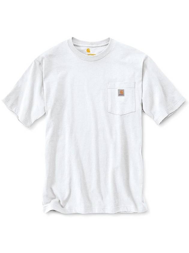 Workwear Pocket Short Sleeve T-Shirt White - CARHARTT - BALAAN 2