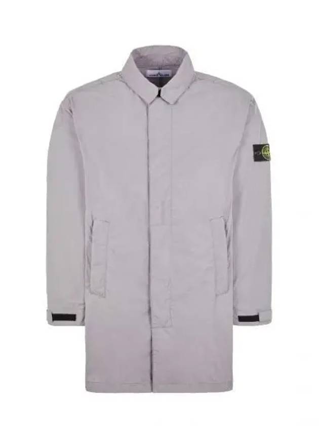 Micro Twill Compass Badge Trench Coat Dove Grey - STONE ISLAND - BALAAN 2