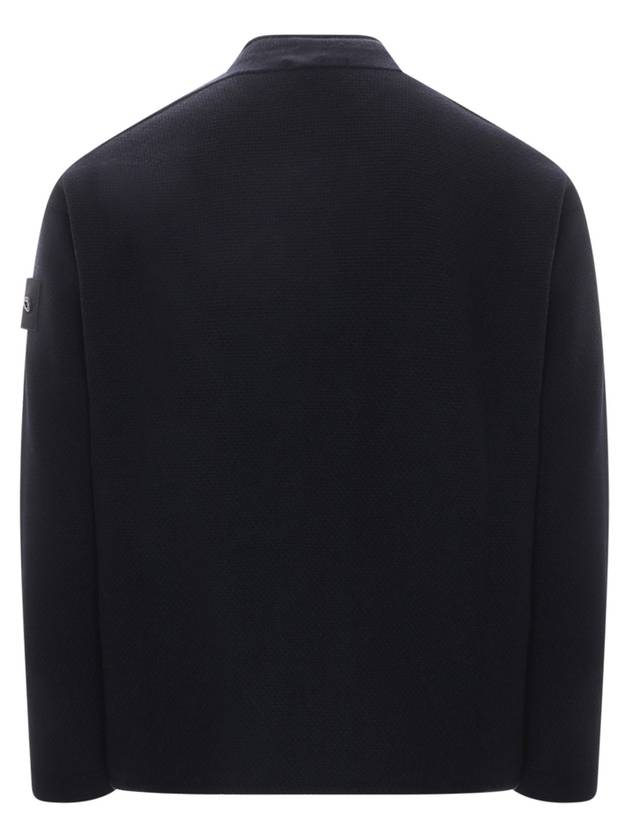 Ghost Piece Crew Neck Wool Knit Top Navy - STONE ISLAND - BALAAN 3